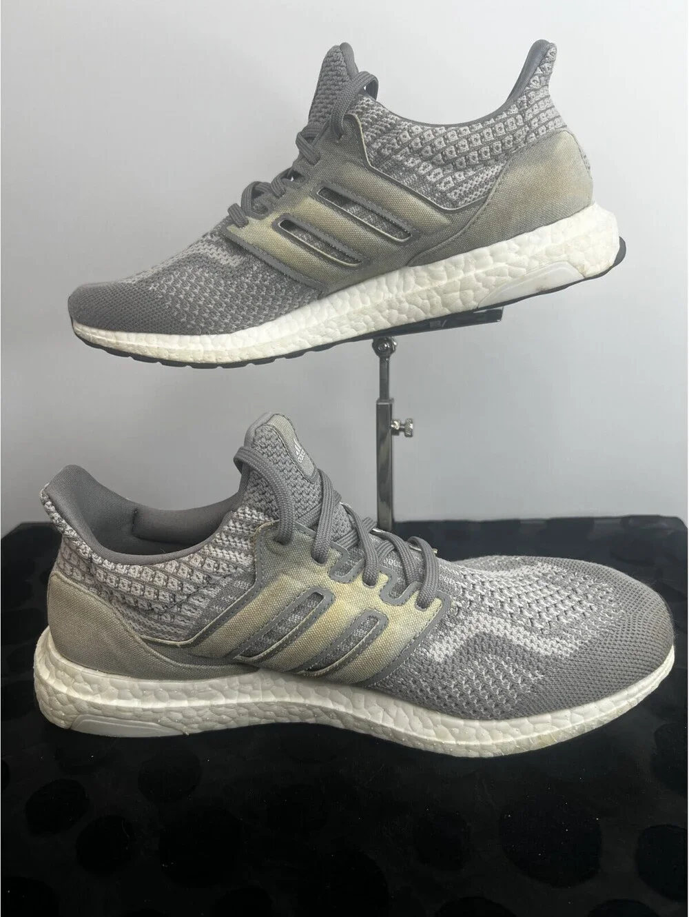 Adidas UltraBoost FY9354 Men’s 9.5 Gray Primeknit Boost Running Shoes